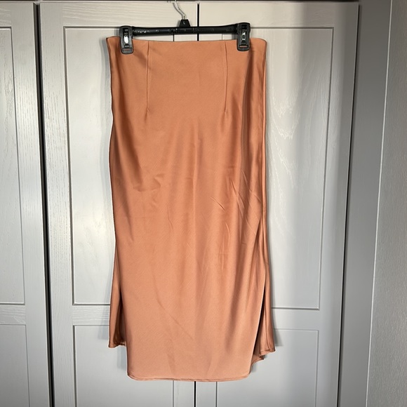 Silky Midi Slip Skirt - Picture 6 of 7